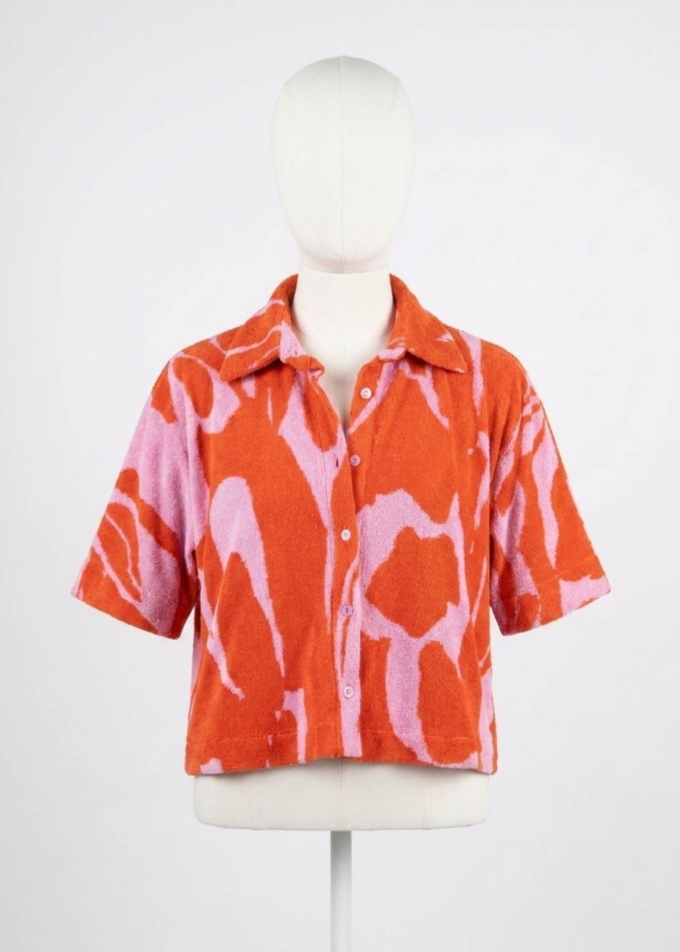 NEW FRNCH danubea terry shirt in orange